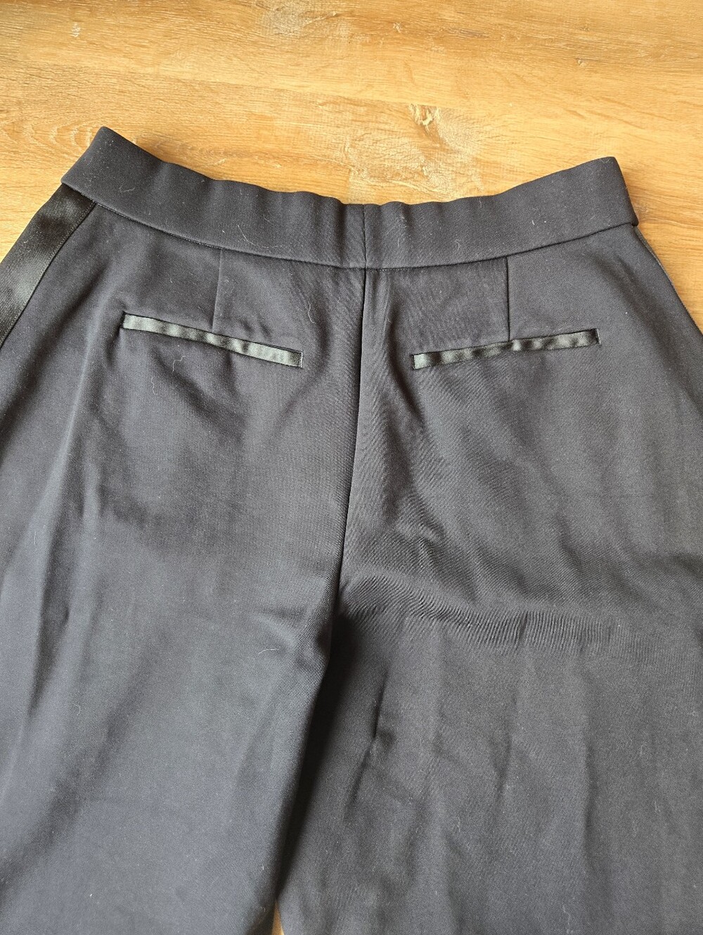 SPANX Ponte Knit Pleated Tuxedo Pants Size L - Picture 6 of 11